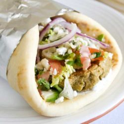 Recipe for Easy Falafel with Lemon Tahini Sauce - Who needs take-out when you can make perfectly delicious falafel at home?
