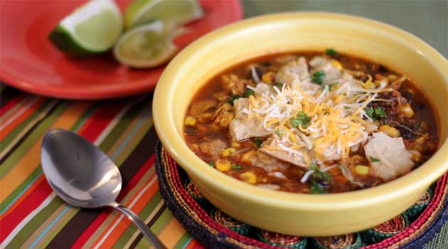 Healthy Chicken Tortilla Soup Recipe - Flavorite