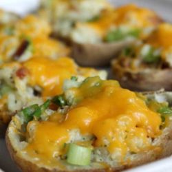 Recipe for Twice Baked Potatoes - These potatoes are one of the dishes I make most often for company and they never disappoint - and are always gone by the end of the night.