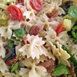 Not only is this Caesar BLT Pasta Salad easy to throw together, but it also feed big crowds and is a perfect side dish for just about everything.