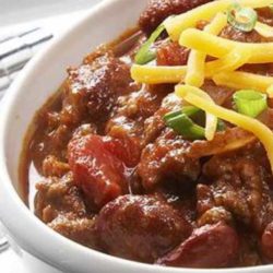 Recipe for Touchdown Chili - This chili is so quick and easy to prepare that you won't miss one second of the game.