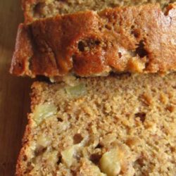 Apple Banana Bread? Yes please! Incredible and sooo yummy! The apple adds a great flavor and the house smells GREAT!!
