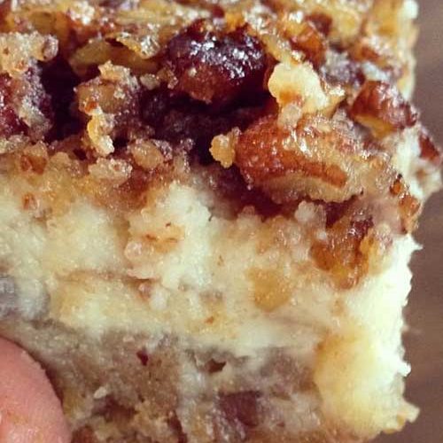 Pecan Cheesecake Squares Recipe - Flavorite