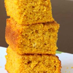 Recipe for Pumpkin Cornbread - The cornbread isn't overly pumpkin-y; it has just the right amount of pumpkin flavor hanging out in the background.