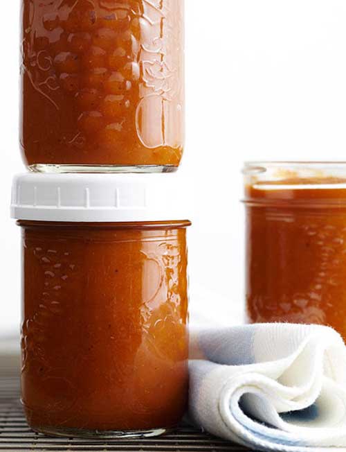 Recipe for Spiced Pumpkin Butter - Savor pumpkin even after the season — this canning recipe combines sweet pumpkin puree and maple syrup with tangy lemon juice and ground ginger.