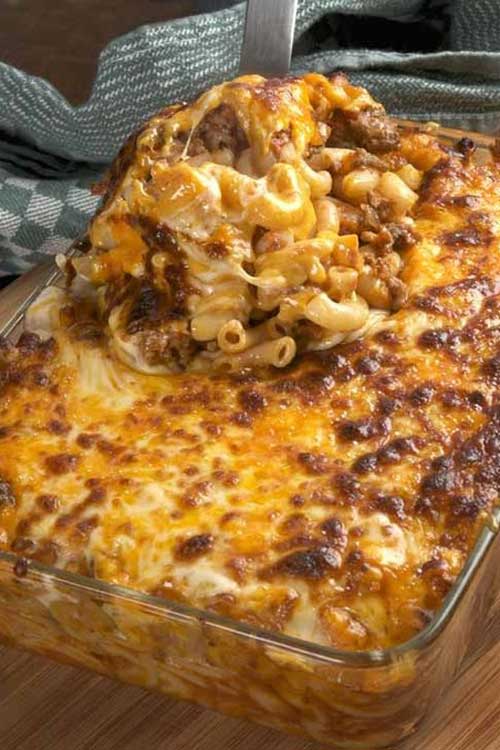 Cheesy Hamburger Casserole Recipe