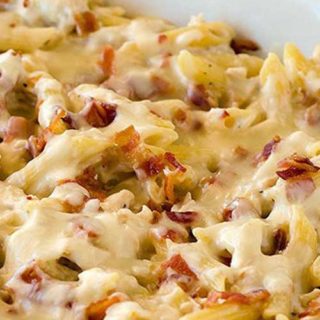 Chicken-Bacon-Ranch Baked Penne Recipe - Flavorite