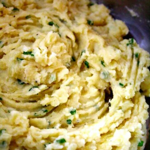 Mix things up with this Garlic and Cheese Mashed Cauliflower. It is so good that we promise you will not miss having those spuds on the side.