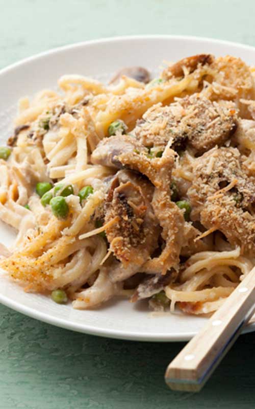 Recipe for Tasty Turkey Tetrazzini - After a few rounds of leftovers, it's great to be able to taste new flavors. This Turkey Tetrazzini does that in easy, one-dish meal.