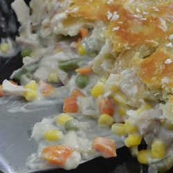 Recipe for Leftover Turkey Cast Iron Skillet Pot Pie - I don’t know why pot pie tastes so much better in an iron skillet than in a pie pan, but it does. And you’ll be amazed how easy it is, how fast it cooks up and comes together!
