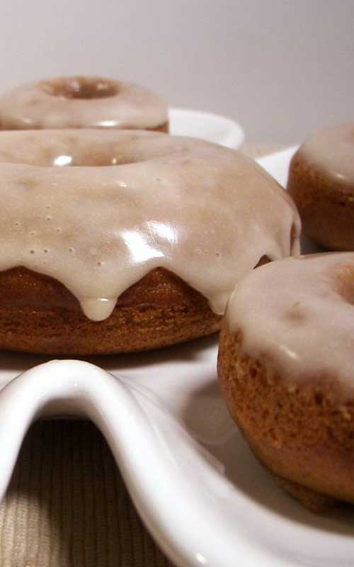 Apple Cider Donuts with Maple Glaze