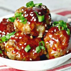 Recipe for The Best Meatballs Ever - Juicy, tender, and moist with outrageous flavor. These are the ultimate savory, sweet and tangy combination. The perfect addition to any game day or holiday party!