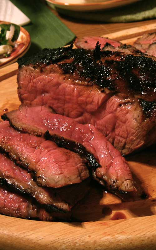 Recipe for Coffee-Rubbed London Broil - The coffee rub is my absolute favorite rub for beef, hands down – it’s smokey, spicy, fragrant and a bit bitter, and plays off the deep, earthy flavor of beef perfectly.