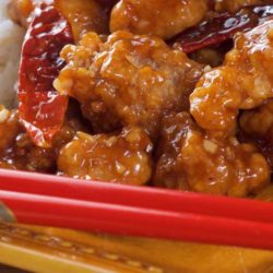 Recipe for General Tso's Chicken - This recipe has an extra-crisp coating that doesn't get soggy; even when coated in a glossy sauce that has the perfect balance of sweet, savory, and tart.