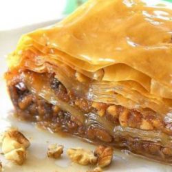 A Greek favorite that makes everyone think you are a master chef and is sooo easy to make! The phyllo dough for this Greek Baklava recipe is found in the freezer section of most grocery stores.