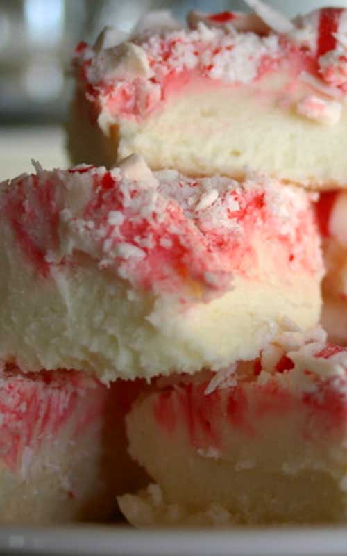 Recipe for Peppermint White Chocolate Fudge - This is a super simple recipe, quick to make and just different enough to be the first treat they reach for.