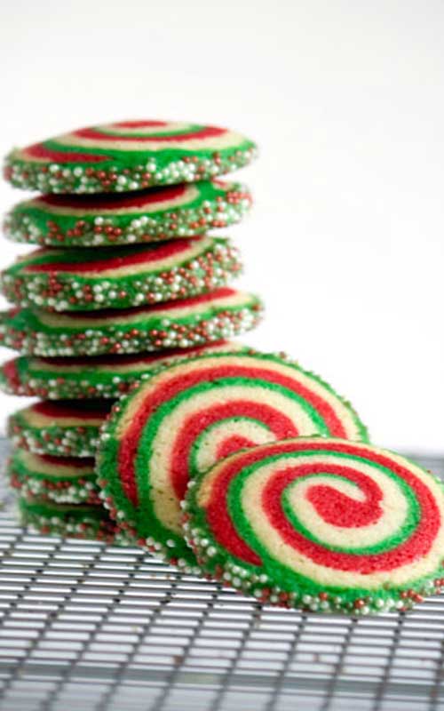 This is rather a lengthy recipe, but it’s quite easy. It’s just the layering of the doughs together that is time-consuming, but don’t be put off; these Peppermint Pinwheel Cookies are the most fantastic Christmas cookies.