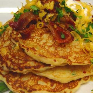 Recipe for Copycat Perkins Potato Pancakes - If you've never tried potato pancakes from Perkins or any restaurant, now's the time. This is a tasty, classic breakfast recipe that doesn't necessarily have to be for breakfast.
