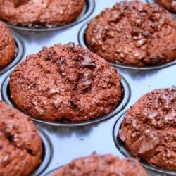 Recipe for Double Chocolate Muffins - Looking for the best Double Chocolate Muffins? Look no further! These are moist, tender, and extremely chocolatey!