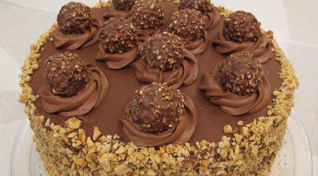 5-Layer Ferrero Rocher Nutella Dream Cake Recipe - Flavorite