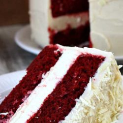 Recipe for Red Velvet Cheesecake - While this cake looks like a lot of work, it’s really not. And the results are definitely impressive; heartbreakingly red, soft as satin, fine-crumbed and fluffy!