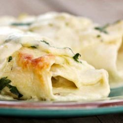 Recipe for White Chicken Enchiladas - An instant family favorite! Hands down the best Enchilada ever. This White Chicken Enchiladas Recipe will be requested in your home very soon!