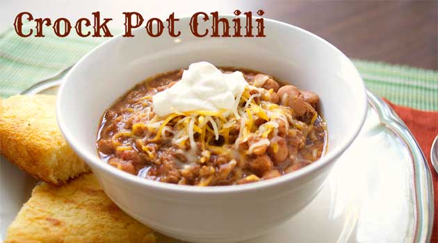 Crock Pot Chili with Beans Recipe - Flavorite