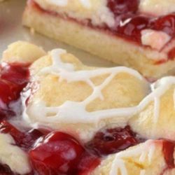 Recipe for Cherry Pastry Bars - Whip these bars in just 30 minutes. Between the easy preparation and pretty color, they're destined to be a favorite!