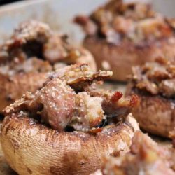 Recipe for Sausage Stuffed Mushrooms - This recipe was easy and truly were the best stuffed mushrooms ever! I had people eating them who claimed to not like mushrooms!