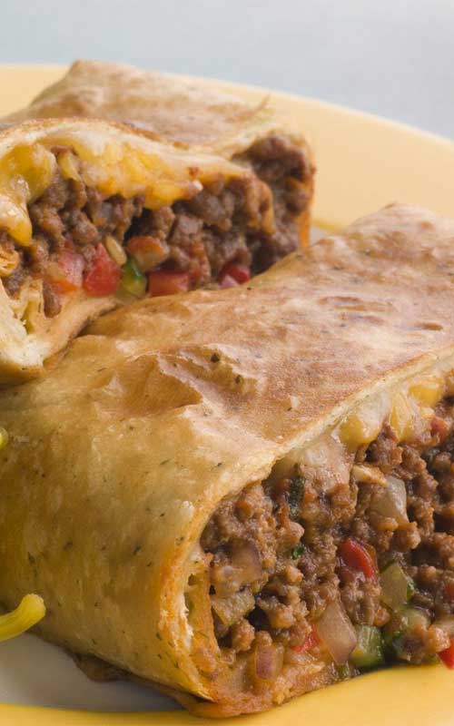 This is an excellent skinny chimchanga recipe. It is baked, instead of deep-fried. The chimchangas comes out crispy with a moist and flavorful filling.