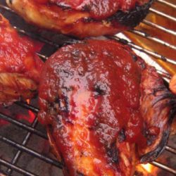 Recipe for BBQ Chicken - Saucealicious. Is that a word? We hope so because it's the only way to describe this BBQ Chicken.