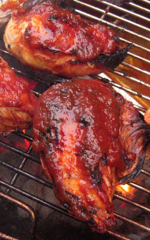 Recipe for BBQ Chicken - Saucealicious. Is that a word? We hope so because it's the only way to describe this BBQ Chicken.