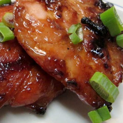 Recipe for Hawaiian BBQ Chicken - My go-to BBQ chicken recipe. This doesn't use any sticky storebought sauce, just a simple Hawaiian-style marinade.