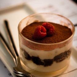 Recipe for Individual Tiramisu Parfaits - This simple recipe for Individual Tiramisu Parfaits comes together in only a few steps and the big finish you've been looking for.