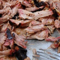 Recipe for Beer Brined Pulled Pork - While messy (and really, what good BBQ isn't?), it was Bliss on a Bun with a nice cold cole slaw and some grilled veggies.