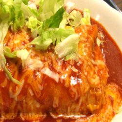 Recipe for Smothered Burritos - Very easy, yet very good smothered burritos. I got this recipe from a friend, and everyone I serve them to asks for the recipe.