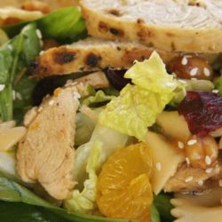 Recipe for Bowtie Chicken Salad - Your next BBQ cries out for this Bowtie Chicken Salad! It’s easy, with few ingredients and has both sweet and savory elements and textures, making it a great side dish.
