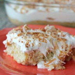 Recipe for Coconut Tres Leches Cake - Despite the detailed instructions, it is quite simple to make. And perfect for a party since it must be prepared ahead of time and allowed to refrigerate.