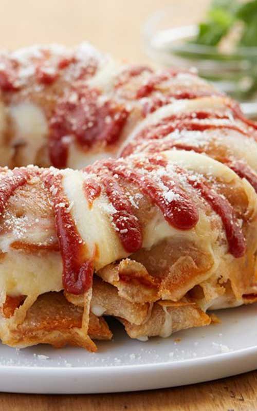 Recipe for Pizza Roll Bundt Cake - This Pizza Roll bundt cake is the kind of recipe that will blow your mind. While tasty, it is not the healthiest meal so you'll want to save this one for your cheat day.