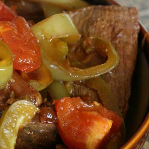 Flavors of ginger and soy sauce blend perfectly when making this Slow Cooker Pepper Steak, a delicious beef dinner.