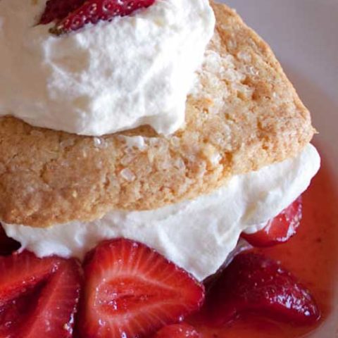 Recipe for Strawberry Shortcake - If you have a pint or two of strawberries sitting on your counter and wonder what to do with them, consider trying this simple and delicious recipe!