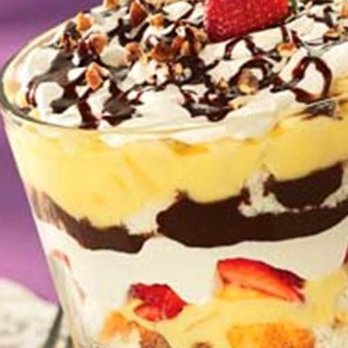 Banana Split Trifle Recipe - Flavorite