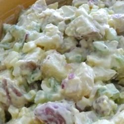 Recipe for The Best Potato Salad EVER - At a family picnic, someone once declared this "the best potato salad EVER", so that's been the recipe's title ever since.