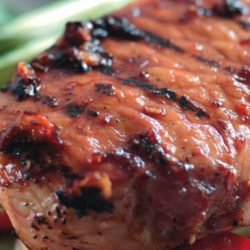 Recipe for Teriyaki Pork Steaks with an Asian Noodle Salad - This is a fast, simple, and easy recipe for mouth watering teriyaki pork steaks with an Asian noodle salad. Perfect for when you need to throw something together on a weeknight. 