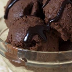 Rich chocolate ice cream full of chocolate brownie chunks! This Vegan Double Chocolate Brownie Chunk Ice Cream is what the dreams of every chocolate and ice cream lover are made of.