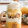This No-Bake Pumpkin Cheesecake Trifle is an easy dessert that requires no oven and perfectly captures the flavors of fall with it's pumpkin cheesecake batter swirled with chunks of golden poundcake.