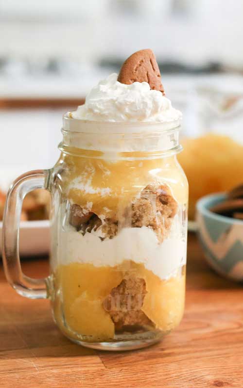 This No-Bake Pumpkin Cheesecake Trifle is an easy dessert that requires no oven and perfectly captures the flavors of fall with it's pumpkin cheesecake batter swirled with chunks of golden poundcake.