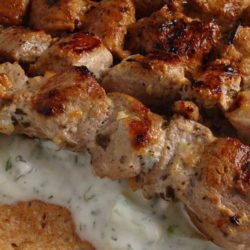 Enjoy your favorite Greek kebab at home with our quick and easy recipe for pork souvlaki. I also think the marinade would work well with chicken or lamb too.