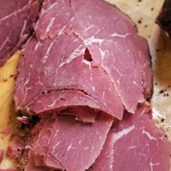 If you want the punch of a spicy, intensely aromatic pastrami, then this homemade pastrami recipe will have you smiling from the first mustard-smeared bite to the last.
