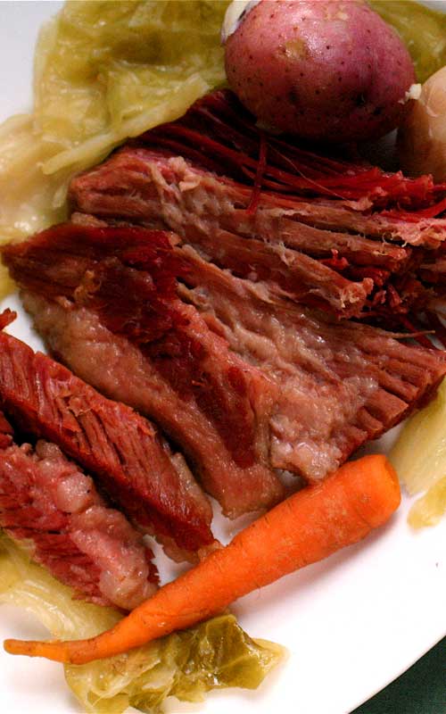 When you think of St. Patrick's Day food, there's only one dish that really comes to mind: corned beef and cabbage. It's delicious and traditional -- even if it isn't exactly Irish.